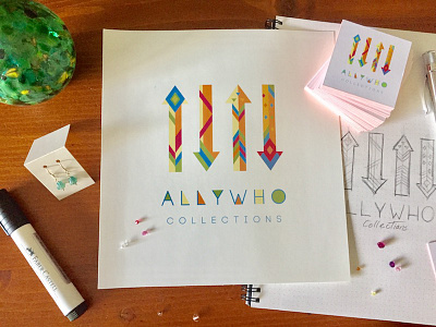 New Jewelz - Allywho Collections allywho beads branding design earrings firstshot jewelry logo