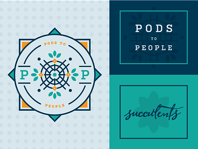 Pods to People Logo and Lettering