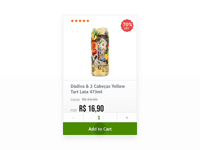 Beer E-commerce Product Card Redesign add to cart animation beer before after card component ecommerce product redesign shop shopping ui ui design ux ux design web design