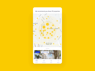 Search Results Microinteractions | Apolar Procura after effects animation card cluster favorite figma interaction list map microinteraction mobile product design property real estate realty results search ui design ux design