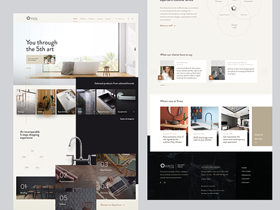 Decor Store Home Page | Kinta architecture clean decor figma high end minimal modern ui design webdesign website