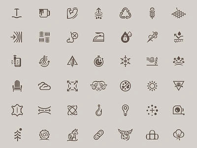 Duluth Trading Co. Icon Set apparel design graphic icons outdoor industry print vector