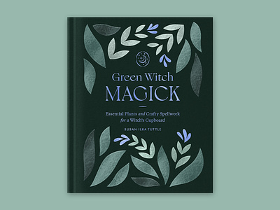 Green Witch Magic Book Cover abstract book cover design garden green illustration magic magick nature print read witch