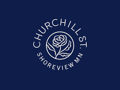 Churchill St. Restaurant art branding florals food graphic design identity illustration local logo pattern restaurant vector