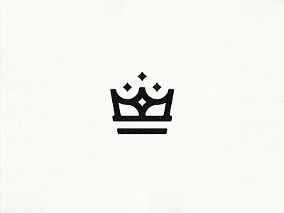 Unused for now crown design diamonds heraldry icon linear logo negative shape