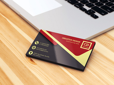 Free Corporate Business Card Template adobe illustrator adobe photoshop business card design corporate design creative design free business card freebie graphic design luxury design modern design