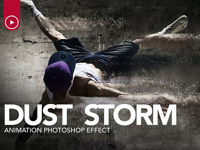 Dust Storm Animation Photoshop Action