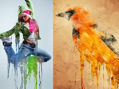 Gif Animated Liquid Paint Photoshop Action