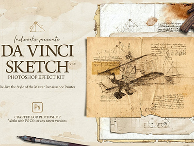 Da Vinci Sketch Photoshop Action