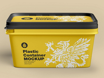 Plastic Container Mockup