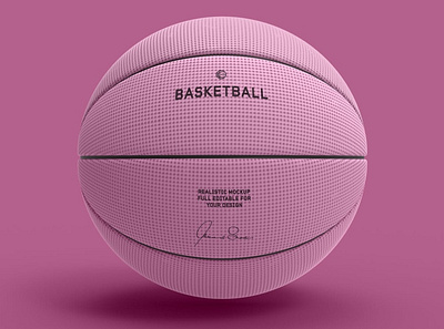 Basketball Mockup athletic ball basket basketball competition customizable dribbble dribbble ball dribbble basketball editable game mockup play professional psd psd design psd template sport template