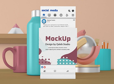 Desktop & Facebook Mockups abstract clean desktop device display facebook laptop mac macbook mockup phone phone mockup presentation realistic simple smartphone theme ui ux website