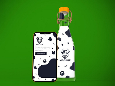 Milk Phone App Mockup