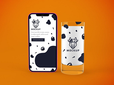 Milk Phone App Mockup