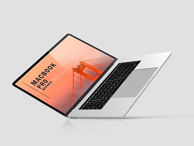 Macbook Pro Mockups abstract clean device display laptop mac macbook mockup phone phone mockup presentation realistic simple smartphone theme ui ux web webpage website