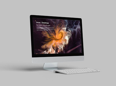 iMac / Desktop Screen Mockups abstract clean device display imac laptop mac macbook mockup phone phone mockup presentation realistic simple smartphone theme ui ux web webpage