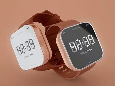 Smart Watch Mockup abstract clean device display laptop mac macbook mockup phone phone mockup presentation realistic simple smart watch smartphone smartwatch theme ui ux web