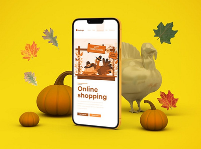 Thanksgiving iPhone 13 Mockups abstract apple clean device display ios iphone iphone 13 mockup phone phone mockup presentation realistic screen simple smartphone thanksgiving theme ui ux
