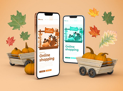 Thanksgiving iPhone 13 Mockups abstract apple clean design device display ios iphone iphone 13 mockup phone phone mockup presentation realistic screen simple smartphone thanksgiving theme ui