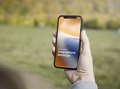 Phone Mockup Autumn Scenes abstract autumn clean device display laptop mac macbook mockup phone phone mockup presentation realistic simple smartphone theme ui ux web webpage