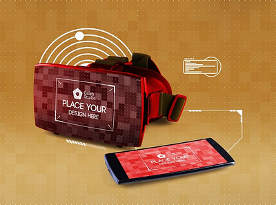 Animated VR MockUp 3d abstract animated clean display game gaming mockup presentation realistic simple theme ui ux virtual reality vr vritual web webpage website