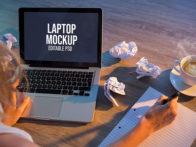 Home Laptop Screen Mockup Set