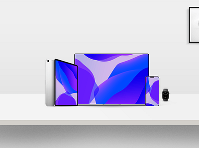 Responsive Device Mockup abstract apple clean device display imac ipad iphone laptop mockup phone presentation pro realistic responsive showcase simple smart smartphone watch