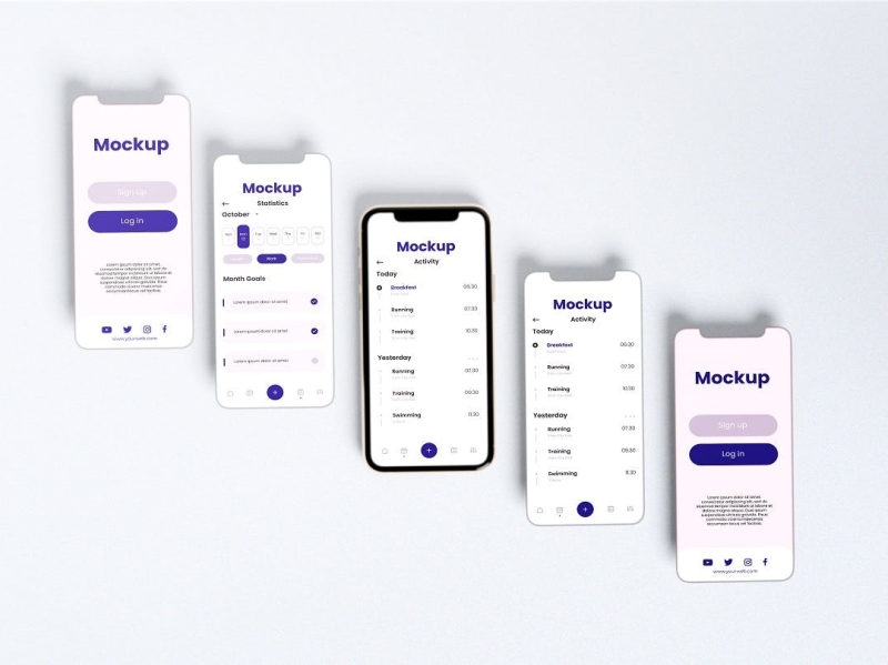 UI UX App Presentation Mockups by Creative Sandra on Dribbble