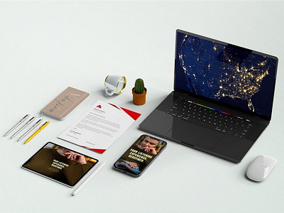 Agency Scene Creator Mock-ups a4 abstract app apple branding creator device display envelope ipad iphone 13 mac macbook mockup paper presentation pro realistic scene scene creator