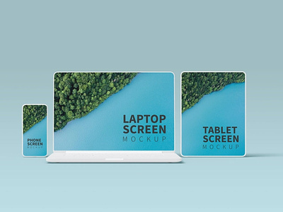 Devices Screen Mockup Clay Style abstract clay clean device display laptop mac macbook mockup phone phone mockup presentation realistic screen simple smartphone tablet ui ux web