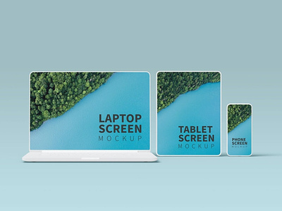 Devices Screen Mockup Clay Style abstract clay clean design device display laptop mac macbook mockup phone phone mockup presentation realistic screen simple smartphone tablet theme ui