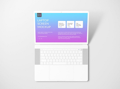 Unicolor Laptop Mockup abstract app clean color design development device display laptop mac macbook mockup mockups presentation realistic simple theme ui unicolor ux