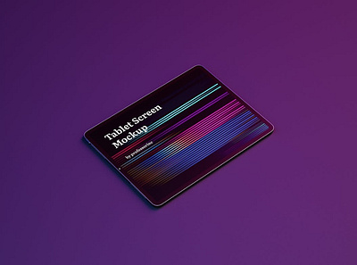 Neon iPad Pro Screen Mockup abstract app apple application clean design device display interface ipad mockup neon pro realistic screen showcase simple tablet ui web