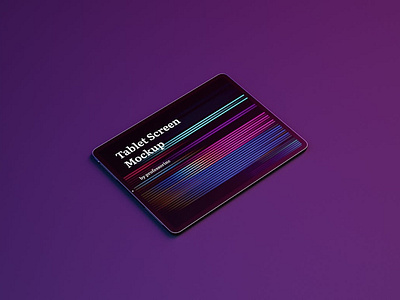 Neon iPad Pro Screen Mockup