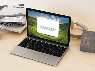 Laptop Mockup - Interior Set abstract air apple clean design device display graphic design interior interior design laptop mac macbook mockup notebook realistic showcase silver simple web