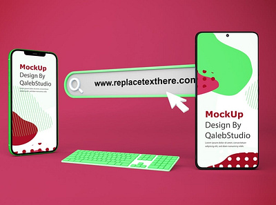 Android & IOS Website Mockup android app apple application display galaxy interface ios iphone keyboard logo mobile mockup phone realistic samsung simple smartphone ui website