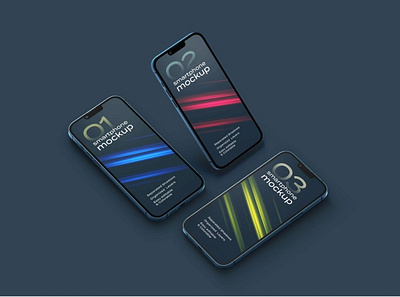 Dark iPhone 13 Pro Mockup Set abstract clean dark design device display iphone iphone 13 iphone 13 mockup iphone 13 pro mockup phone phone mockup presentation realistic simple smartphone theme ui web