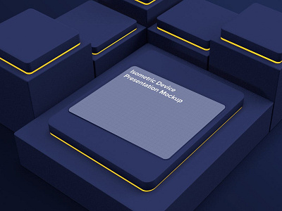 Isometric Device Mockup 3d abstract clean design device display isometric laptop mac macbook mockup presentation realistic simple theme ui ux web webpage website