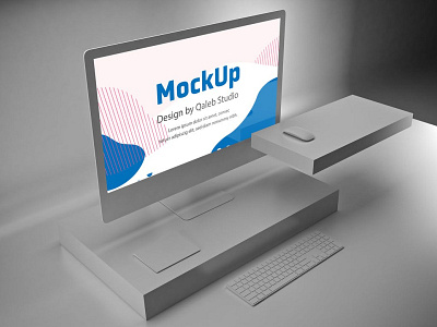 Clean iMac Pro Mockups abstract apple clean clean imac design device display imac imac mockup imac mockups imac pro laptop mac macbook mockup presentation realistic screen simple ui