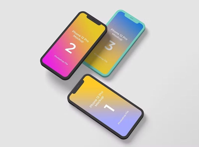 Free Phone 12 Clay Mockup By Creative Sandra On Dribbble