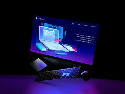 Dark Website Mockups