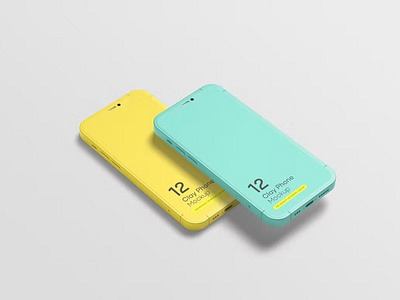 Phone 12 Pro Clay Mockup