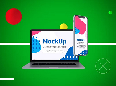 Abstract Responsive Mockup abstract clean design device display laptop mac macbook mockup phone phone mockup presentation realistic responsive screen screens simple smartphone ui ux