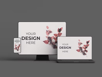 Responsive Devices Mockup abstract clean design device devices display laptop mac mockup phone phone mockup presentation realistic responsive responsive devices simple smartphone web webpage website