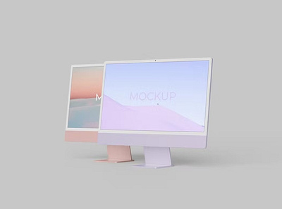 Free iMac Mockup abstract clean design device display imac imac design imac mockup imac template laptop mac macbook mockup presentation realistic simple ui ux web website