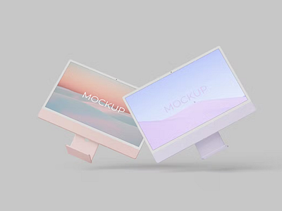 Free iMac Mockup abstract clean design device display imac imac design imac mockup imac template laptop mac macbook mockup presentation realistic simple ui ux webpage website