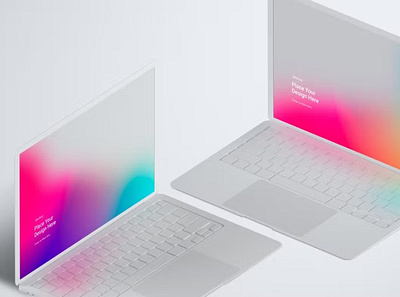 Free Isometric MacBook Clay Mockup abstract apple black clay clean device devices display isometric laptop mac macbook macbook design macbook template mockup presentation realistic simple web white