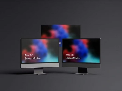 Free iMac M1 Screen Mockup abstract clean device display imac design imac mockup imac mockups imac screen laptop mac macbook mockup presentation realistic screen screens simple ui ux web