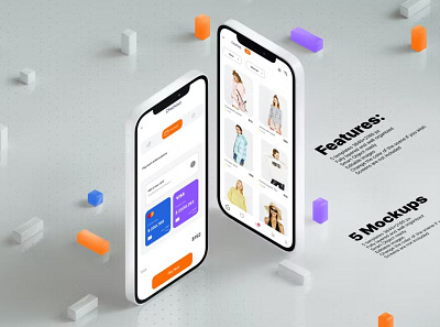 White Smartphone Mockups abstract clean creative device display minimal mockup phone phone mockup presentation realistic simple smartphone store ui ux web webpage website white