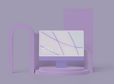 Free iMac Mockup abstract clean design device display imac imac design imac mockup imac template laptop mac macbook mockup presentation realistic simple theme web webpage website